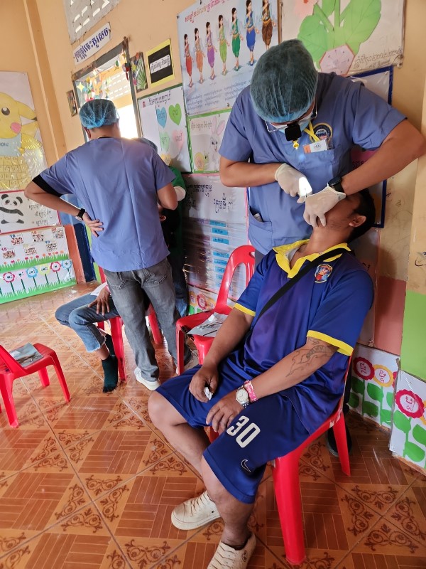 Cambodian Mission with CHPAA-Cambodian Health Professionals of America-extracting teeth